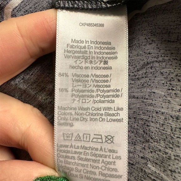 NWT Madewell Women's Layton Midi Slip Dress Size 14 Squiggle Print Multicolor - Picture 10 of 11